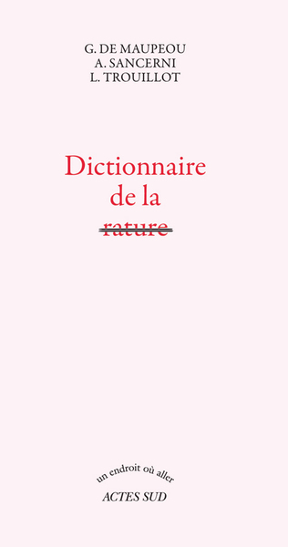 Picture of Dictionnaire de la rature