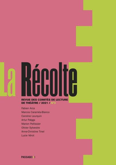 Image de La Récolte - Revue des comités de lecture de théâtre 3
