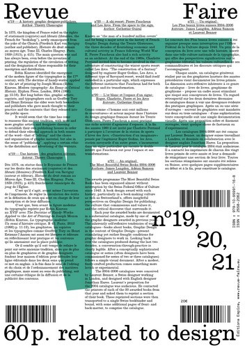 Picture of Faire – Regarder le graphisme – Volume 06 (n° 19, 20, 21)