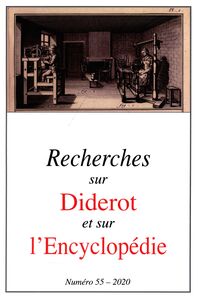 Picture of Revue Recherches sur Diderot et sur l’Encyclopédie 55 -2020