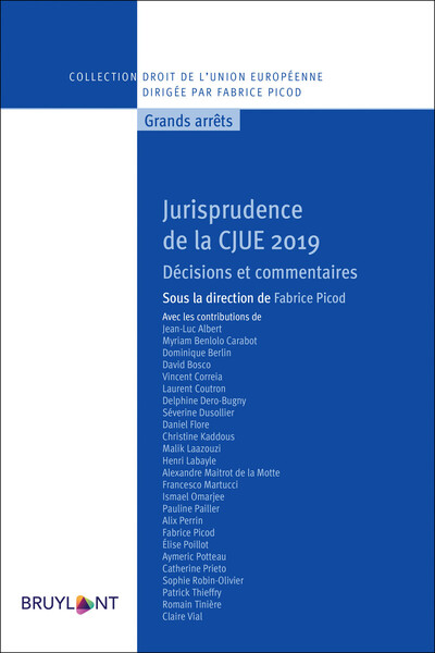 Picture of Jurisprudence de la CJUE 2019