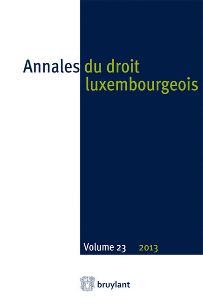 Image de Annales du droit luxembourgeois - Volume 23 2013