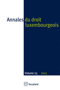 Image de Annales du droit luxembourgeois - Volume 23 2013