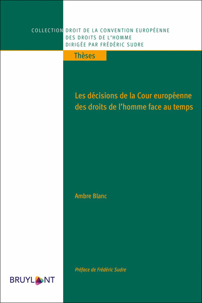Picture of Les décisions de la Cour européenne des droits de l'Homme face au temps