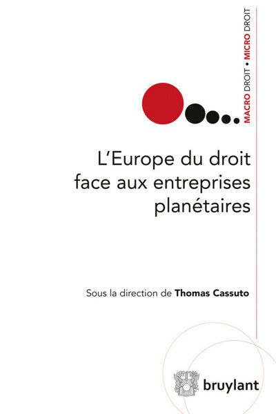 Picture of L'Europe du droit face aux entreprises planétaires
