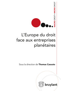 Picture of L'Europe du droit face aux entreprises planétaires
