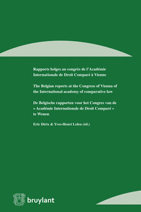 Picture of Rapports belges au congrès de l'Académie internationale de droit comparé à Vienne (fr/anglais/nl)