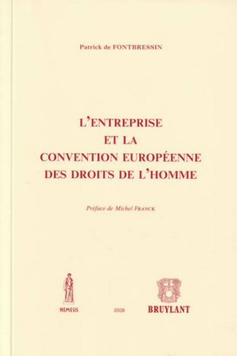 Picture of l'entreprise et la convention européenne des droits de l'homme