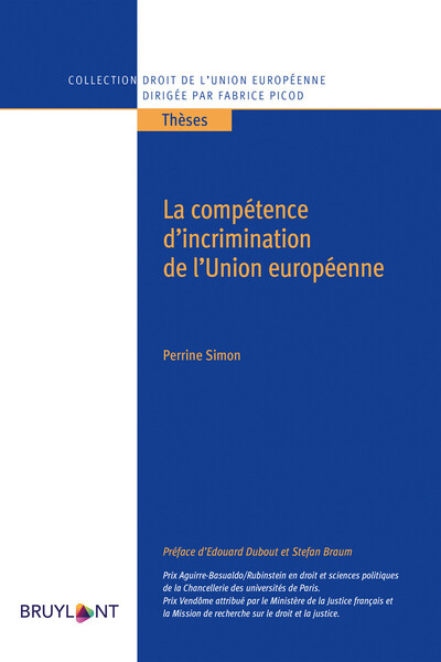 Picture of La compétence d'incrimination de l'Union européenne
