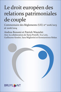 Picture of Le droit européen des relations patrimoniales de couple