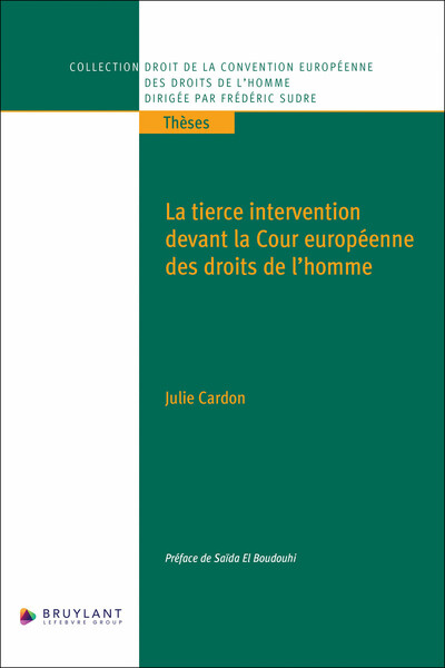 Image de La tierce intervention devant la Cour européenne des droits de l'homme