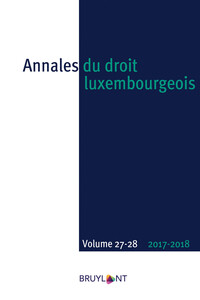 Picture of Annales du droit luxembourgeois - Volume 27-28 2017/1018