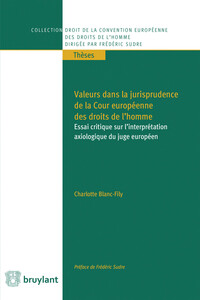 Image de Valeurs dans la jurisprudence de la Cour européenne des droits de l'homme
