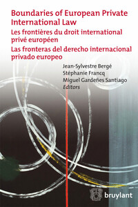 Picture of Les frontières du droit international privé européen (francais-anglais-espagnol)