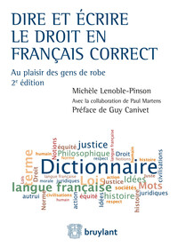 Image de Dire et écrire le droit en français correct