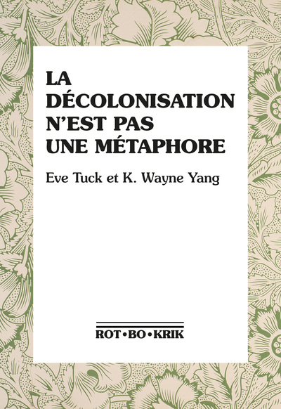 Picture of La décolonisation n'est pas une métaphore