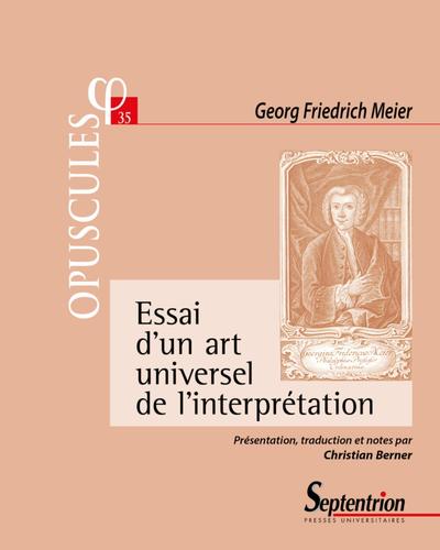 Picture of Essai d'un art universel de l'interprétation