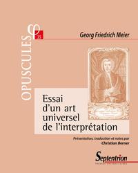 Picture of Essai d'un art universel de l'interprétation