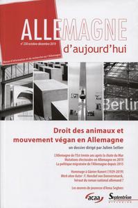 Picture of Droits des animaux et mouvement végan en Allemagne