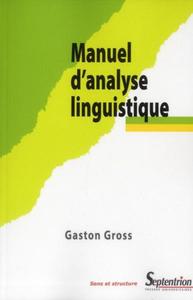 Image de MANUEL D''ANALYSE LINGUISTIQUE