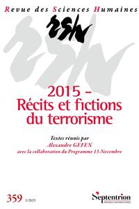 Image de 2015 - Récits et fictions du terrorisme