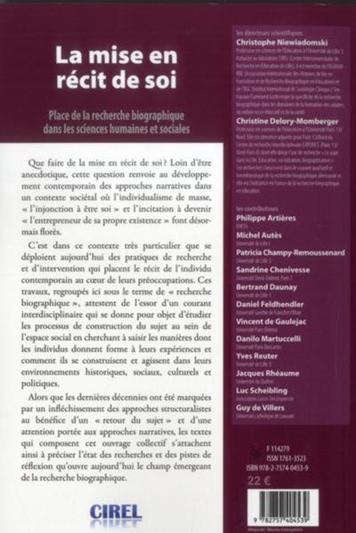 Picture of LA MISE EN RECIT DE SOI