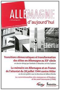 Picture of Allemagne d''aujourd''hui, n°208/avril - juin 2014