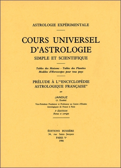 Image de Cours universel d'astrologie simple et scientifique