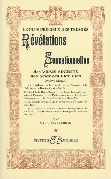 Image de Révélations Sensationnelles des vrais secrets des Sciences Occultes