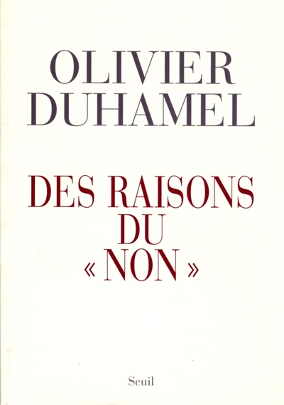 Image de Des raisons du ''non''