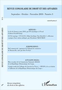 Image de Revue congolaise de droit et des affaires N° 3