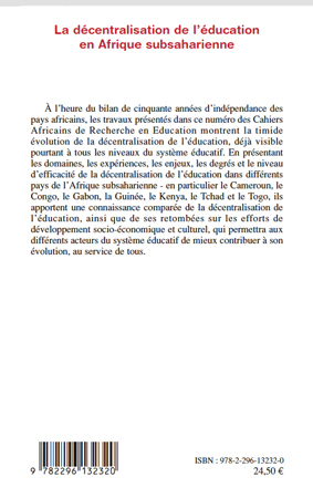 Image de La décentralisation de l'éducation en Afrique subsaharienne