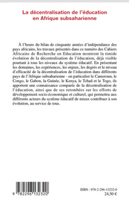Image de La décentralisation de l'éducation en Afrique subsaharienne
