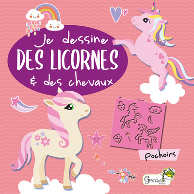 Image de Licornes et chevaux avec des pochoirs