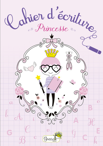 Image de cahier d'écriture princesse
