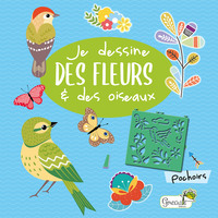 Image de Fleurs et oiseaux avec des pochoirs