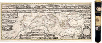 Image de CARTE DE LA MEDITERRANEE EN 1693 92 CM X 35 CM