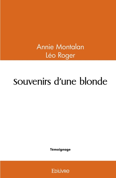 Image de Souvenirs d'une blonde