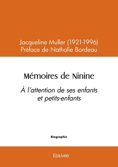 Image de Mémoires de Ninine
