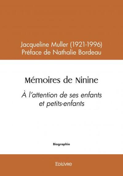 Picture of Mémoires de ninine