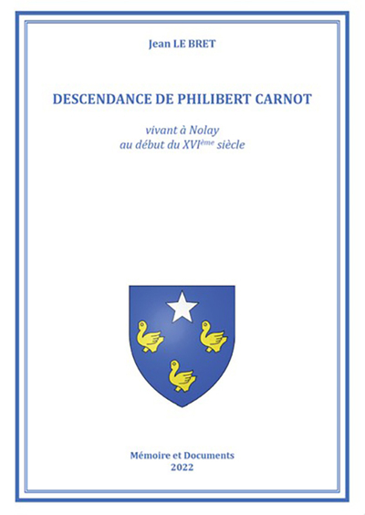 Picture of LA DESCENDANCE DE PHILIBERT CARNOT