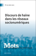 Picture of Mots. Les langages du politique, n° 125/2021