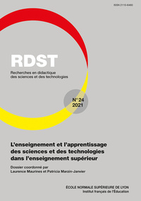 Image de RDST, N 24/2021. L'ENSEIGNEMENT ET L'APPRENTISSAGE DES SCIENCES ET DE S TECHNOLOGIES DANS L'ENSEIGNE