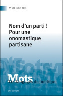 Image de Mots. Les langages du politique, n° 120/2019