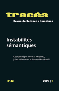 Image de TRACES, N 43/2022. INSTABILITES SEMANTIQUES