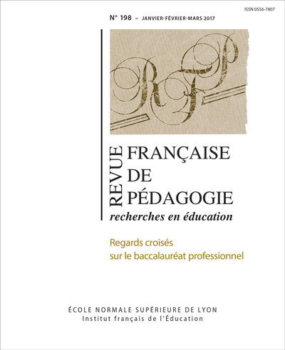 Picture of REVUE FRANCAISE DE PEDAGOGIE, N 198/2017. REGARDS CROISES SUR LE BAC