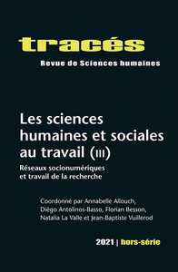 Picture of TRACES, HORS-SERIE 2021. LES SCIENCES HUMAINES ET SOCIALES AU TRAVAIL  (III): RESEAUX SOCIONUMERIQUE