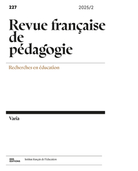 Picture of Revue française de pédagogie, n° 227/2025