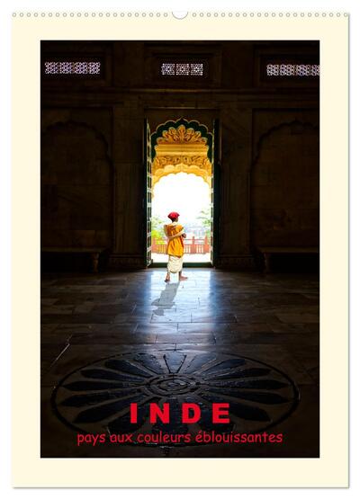 Image de INDE pays aux couleurs éblouissantes (Calendrier mural 2027 DIN A2 horizontal), CALVENDO calendrier mensuel