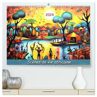 Image de Scènes de vie africaine (Calendrier mural haut de gamme 2027 DIN A2 vertical), CALVENDO calendrier mensuel